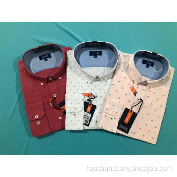 High Quality Button Collar Customized Pattern Printed Shirts